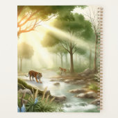 さまよう虎の光る自然の風景 プランナー手帳 (裏面)