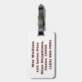 さまよう貴族 ラゲッジタグ (裏面縦)