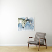 さまよう雄鹿-水彩画 タペストリー (インサイチュ(横))