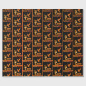 さまよう魔女レイベンハロウィーンのカボチャのちょうちんハロウィーンおもしろい ラッピングペーパー (フラット)