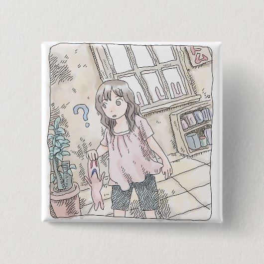 さむくなじ 缶バッジ (正面)