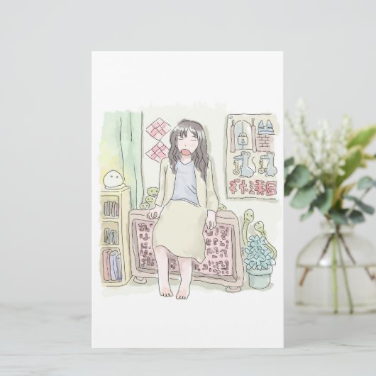 さむにむじ 便箋 (スタンド正面)