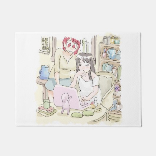 さむにやじ ドアマット (正面)