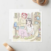 さむにやじ ノートカード (正面/裏面インサイチュ)