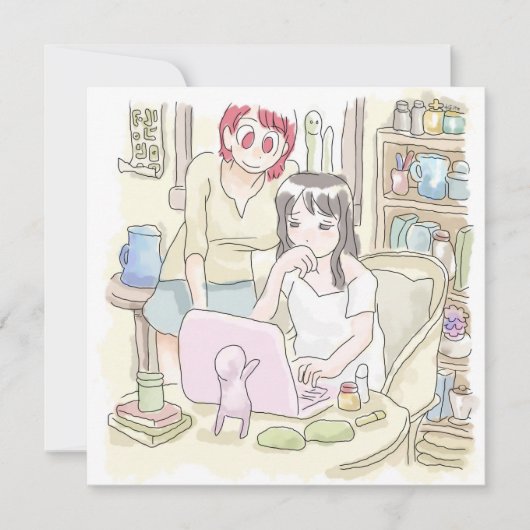 さむにやじ ノートカード (正面)