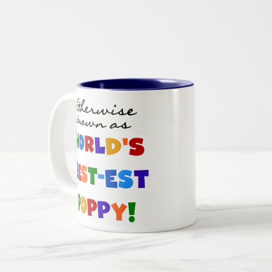 さもなければ知られていたベスト米国東部標準時刻ケシのTシャツおよびギフト ツートーンマグカップ (正面左)