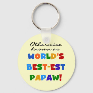 さもなければ知られていたベスト米国東部標準時刻PapawのTシャツおよびギフト キーホルダー