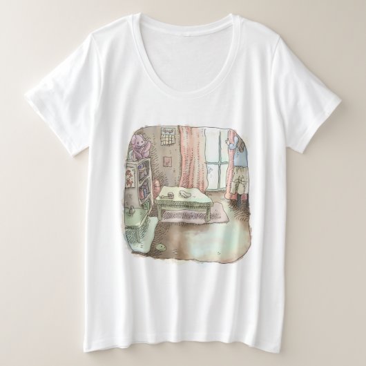 さやいやじ プラスサイズTシャツ (デザイン正面)