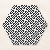 さやがた日本のの柄 ペーパーコースター (正面)