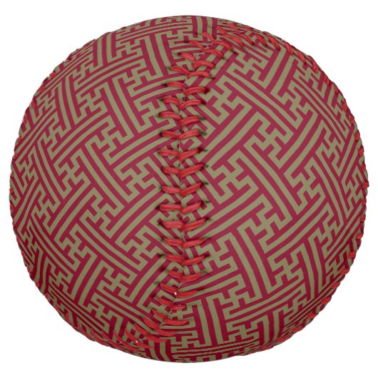 さやがた柄日本のブルゴーニュ金ゴールド ソフトボール (アングル)