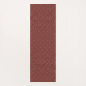 さやがた柄日本のブルゴーニュ金ゴールド ヨガマット (裏面)