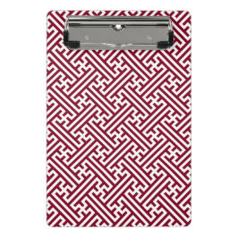 さやがた柄日本の、ブルゴーニュ白 ミニクリップボード