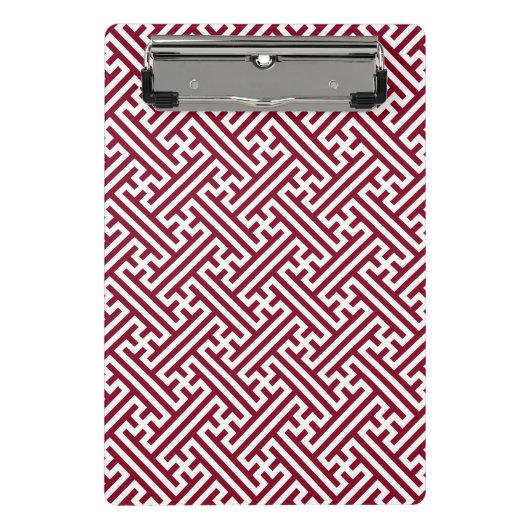 さやがた柄日本の、ブルゴーニュ白 ミニクリップボード (正面)