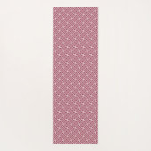 さやがた柄日本の、ブルゴーニュ白 ヨガマット (裏面)