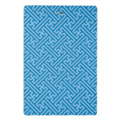 さやがた模様日本の、青、赤ちゃん青 ミニクリップボード (裏面)