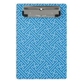 さやがた模様日本の、青、赤ちゃん青 ミニクリップボード