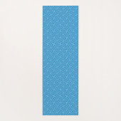 さやがた模様日本の、青、赤ちゃん青 ヨガマット (裏面)