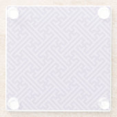 さやがた模様、和風、紫とピンク ガラスコースター (裏面)