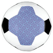 さやがた模様、和風、紫と青 サッカーボール (回転)