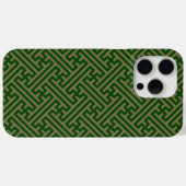 さやがた模様、和風、緑とゴールド Case-Mate iPhoneケース (裏面 (横))