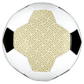 さやがた模様、金と白 サッカーボール (回転)