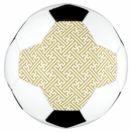 さやがた模様、金と白 サッカーボール (正面)