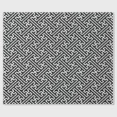 さやがはっきりしたた日本伝統的柄の白線 ラッピングペーパー (フラット)