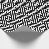 さやがはっきりしたた日本伝統的柄の白線 ラッピングペーパー (角)