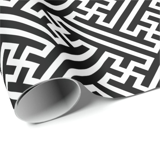 さやがはっきりしたた日本伝統的柄の白線 ラッピングペーパー (ロールコーナー)