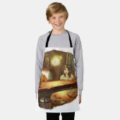 さやくごじ エプロン (着用した状態)