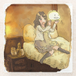 さやくさじ ガラスコースター