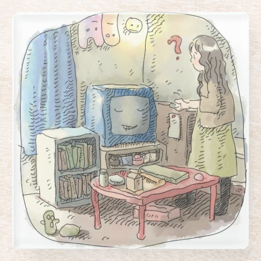 さやごごじ ガラスコースター (正面)