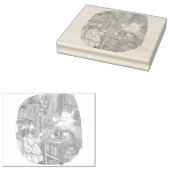 さやさにじ ラバースタンプ (押印)