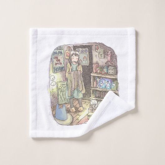 さやしごじ ウォッシュタオル (ウォッシュタオル)