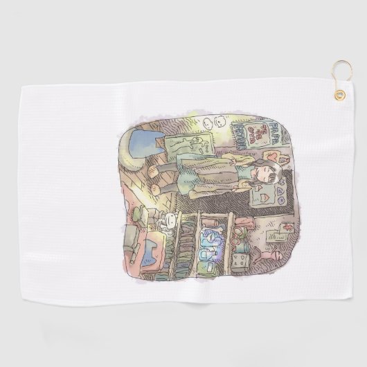 さやしごじ ゴルフタオル (横)