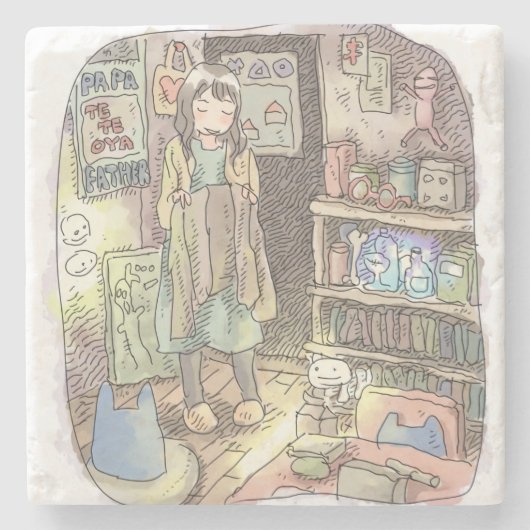 さやしごじ ストーンコースター (正面)