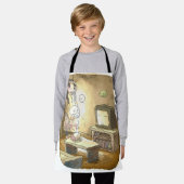 さやなごじ エプロン (着用した状態)