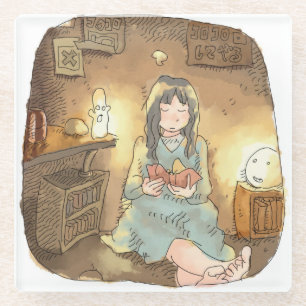 さやなしじ ガラスコースター