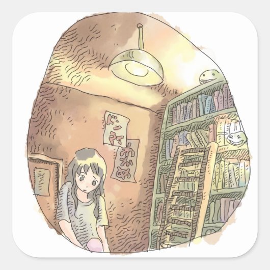 さやにいじ スクエアシール (正面)