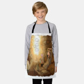 さやむやじ エプロン (着用した状態)