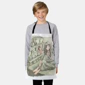 さややくじ エプロン (着用した状態)