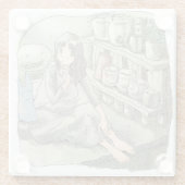 さややくじ ガラスコースター (裏面)