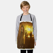 さややごじ エプロン (着用した状態)