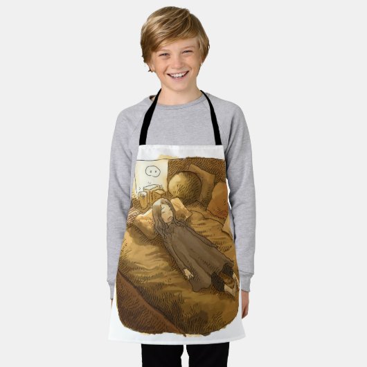 さややしじ エプロン (着用した状態)