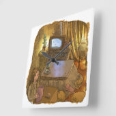 さややむじ スクエア壁時計 (傾斜)