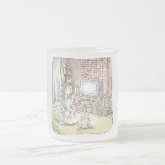 さやれにじ フロストグラスマグカップ (中央)