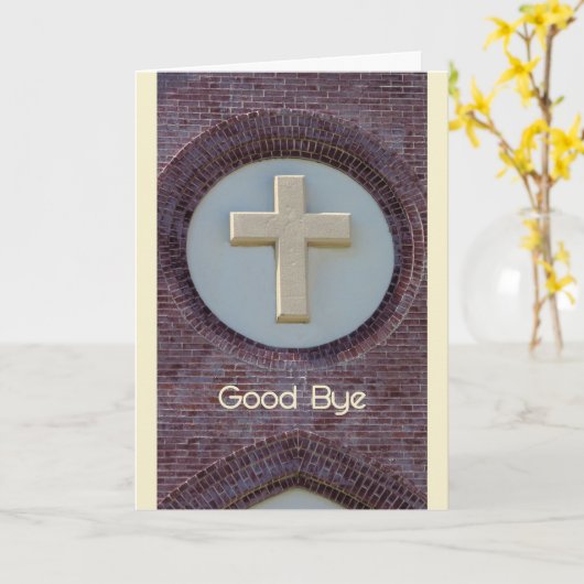 さようならあなたの教区司祭のためのカード カード (黄色い花)