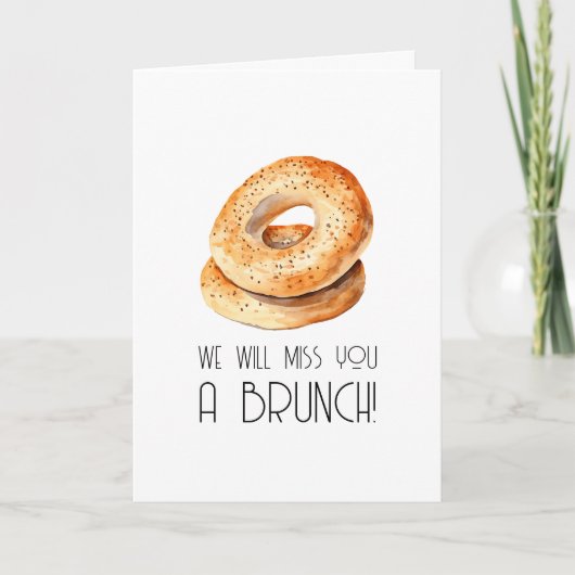 さようならのブランチ引退グリーティングカード カード (正面)