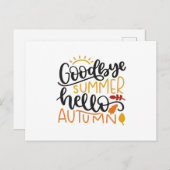 さようならの夏のこんにちはの秋 ポストカード (正面/裏面)