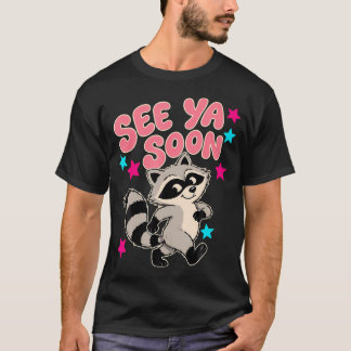 さようならアライグマ おもしろアライグマ 星の言葉 Tシャツ